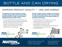 Download Paxton's Product Brochure for its CapDryer and CanDryer Systems